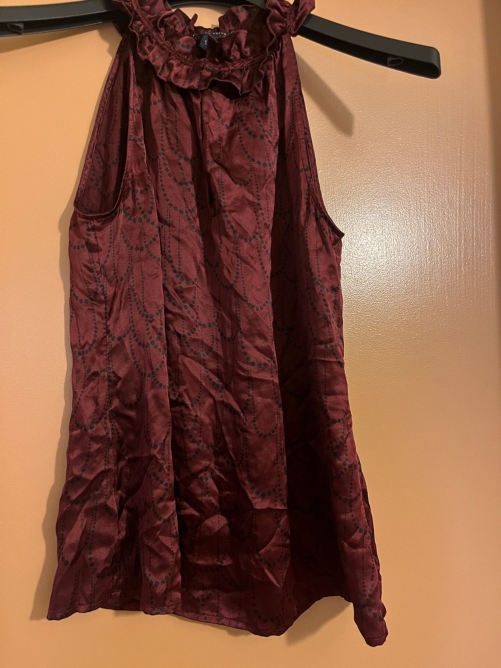 Banana Republic Crimson Silk Blouse